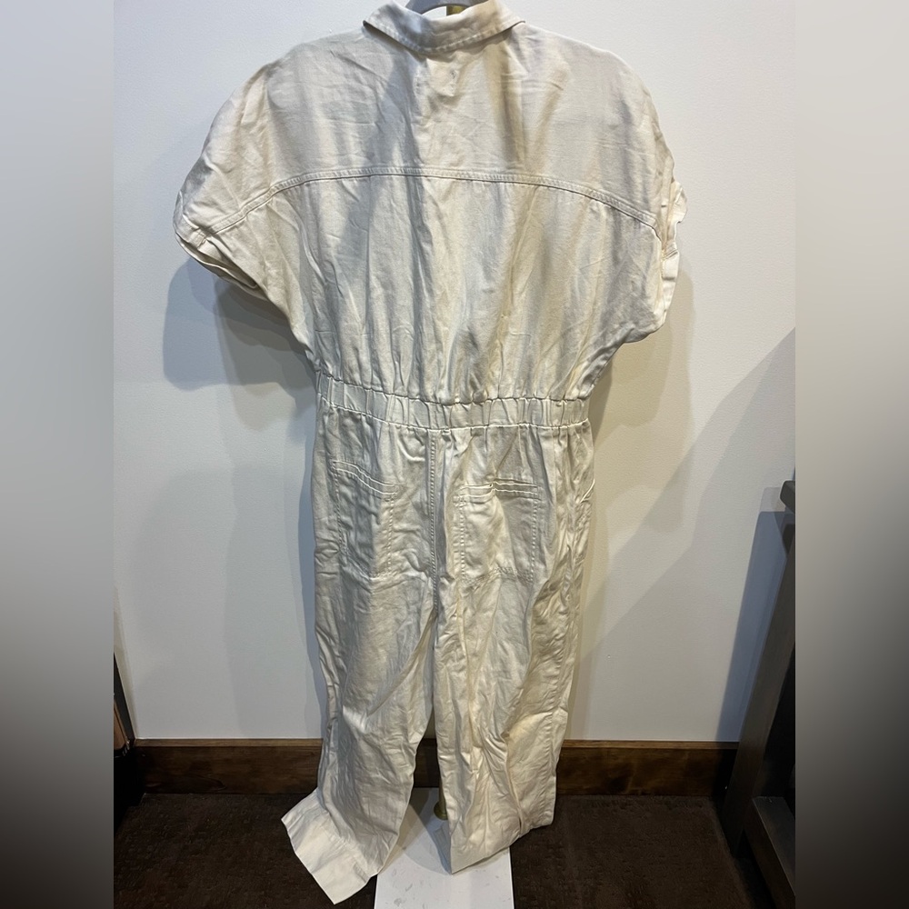 Universal Thread Cream Collared Jumpsuit - Picture 2 of 3